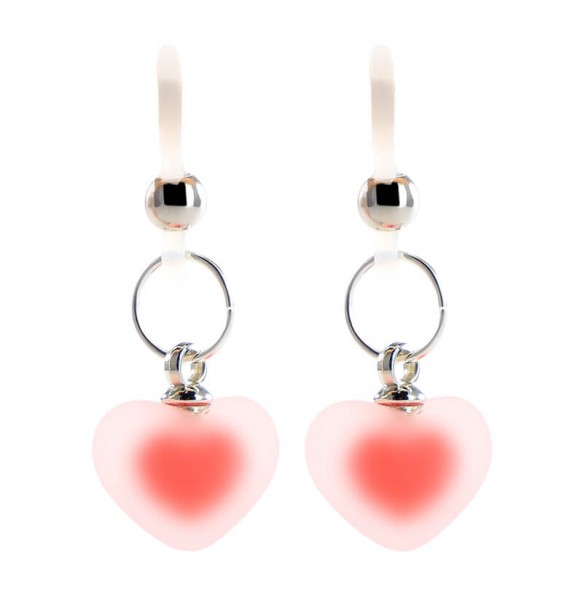 MizzZee - Heart Nipple Clamps (Red)
